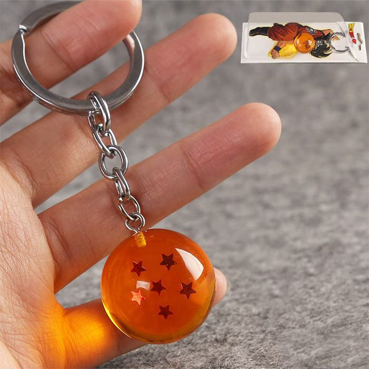 2 PCS Anime 7 Stars Balls 2.7cm PVC Figures Toys Keychain