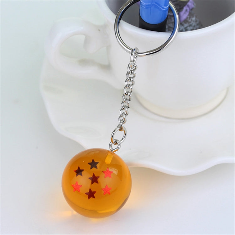 2 PCS Anime 7 Stars Balls 2.7cm PVC Figures Toys Keychain