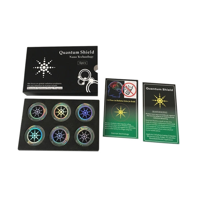 10PCS Quantum Shield Mobile Phone Sticker For Cell Phone Anti Radiation Protection from EMF Anti-Radiation