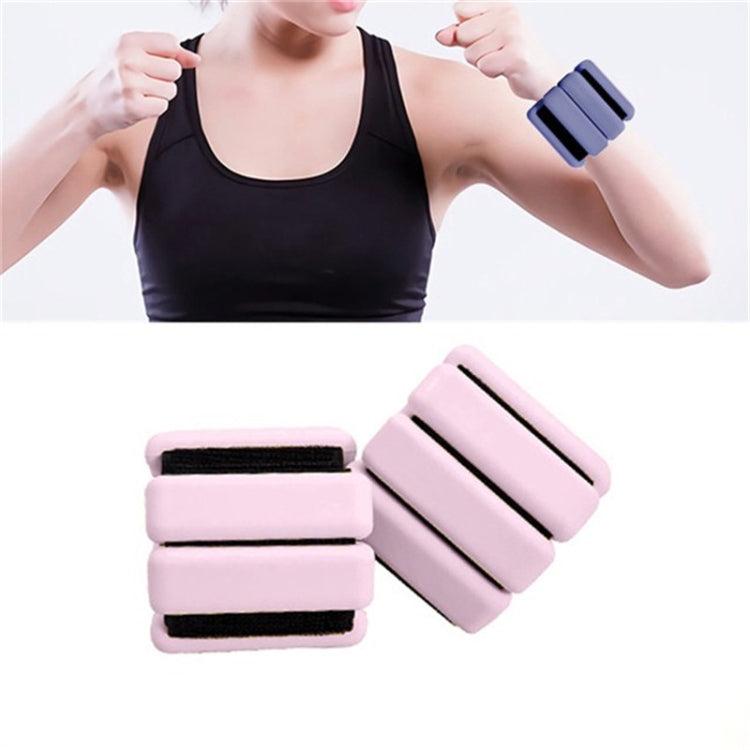 A Pair Yoga Running Fitness Training Weight-bearing Wristband Silicone Weight-bearing Bracelet