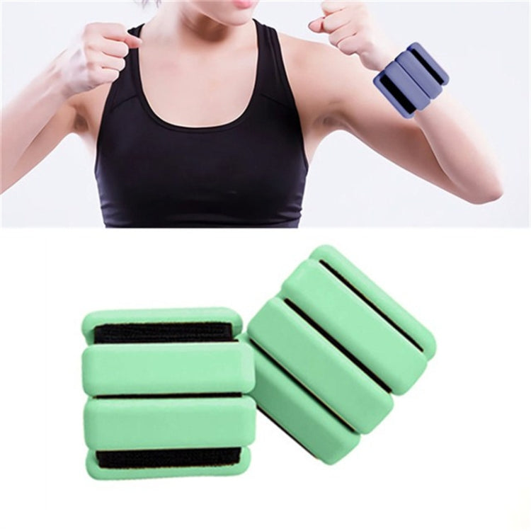 A Pair Yoga Running Fitness Training Weight-bearing Wristband Silicone Weight-bearing Bracelet