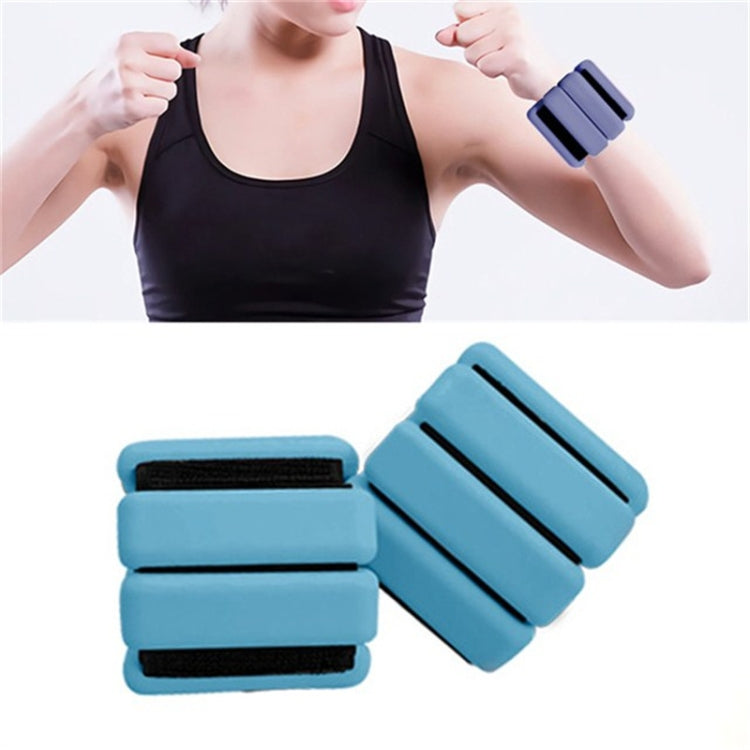 A Pair Yoga Running Fitness Training Weight-bearing Wristband Silicone Weight-bearing Bracelet