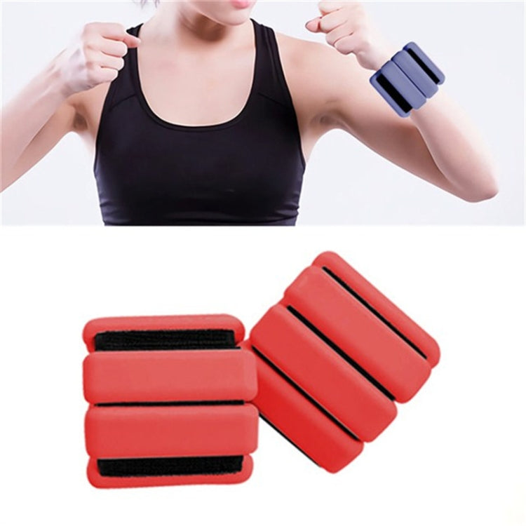 A Pair Yoga Running Fitness Training Weight-bearing Wristband Silicone Weight-bearing Bracelet