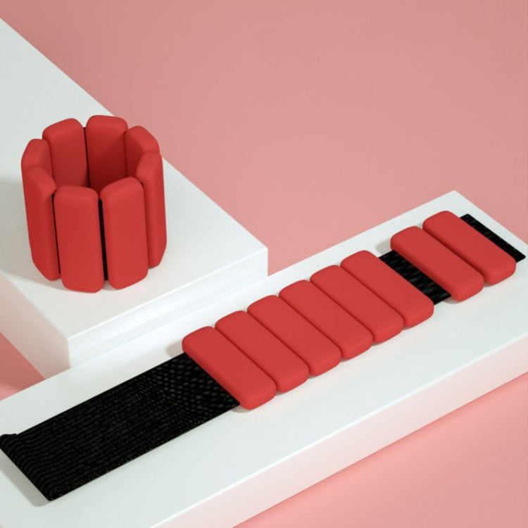 A Pair Yoga Running Fitness Training Weight-bearing Wristband Silicone Weight-bearing Bracelet