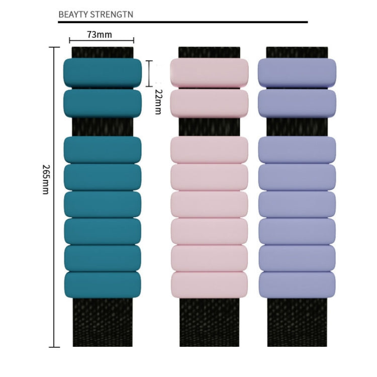 A Pair Yoga Running Fitness Training Weight-bearing Wristband Silicone Weight-bearing Bracelet