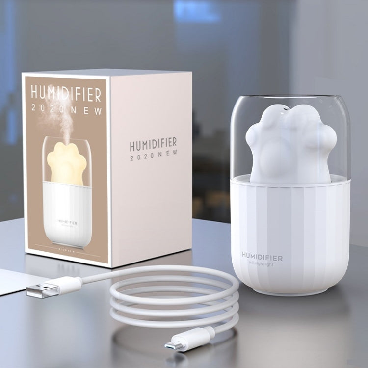 Cat Claw Shape Aromatherapy Nano Atomizer Automatic Alcohol Sprayer USB Colorful Night Light Mini Air Humidifier