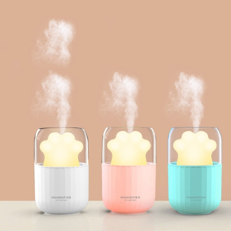 Cat Claw Shape Aromatherapy Nano Atomizer Automatic Alcohol Sprayer USB Colorful Night Light Mini Air Humidifier