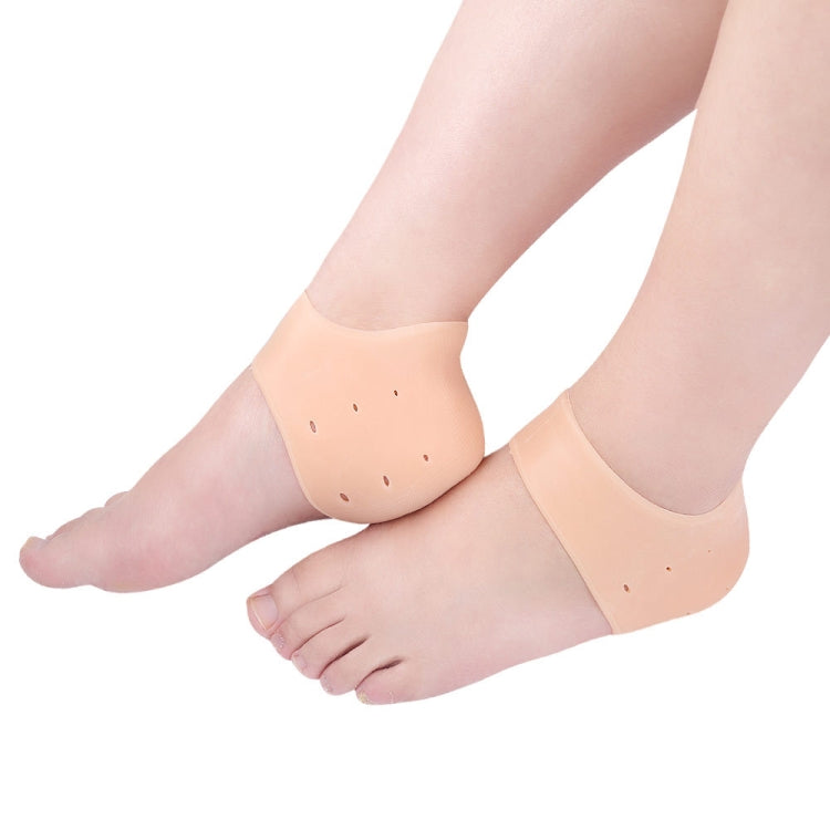 10 Pairs Silicone Anti-Crack Heel Cover, Random Color Delivery(Free Size)