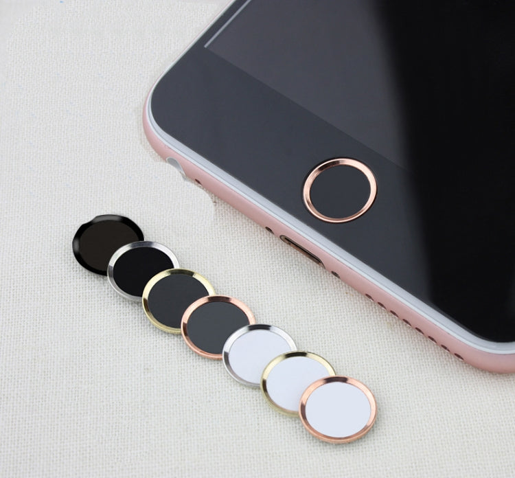 3 PCS Aluminum Home Button Sticker for iPhone 8 & 7 / 8 & 7 Plus /  6 & 6s / 6 Plus & 6s Plus 5s, Support for Fingerprint Identification Unlock