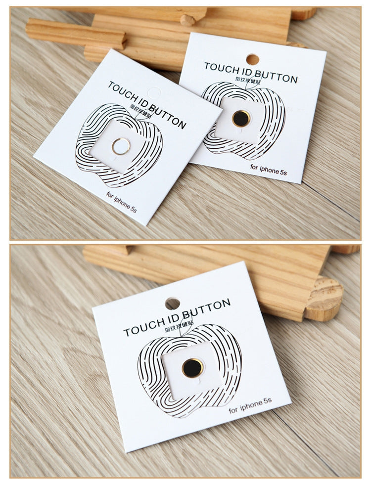 3 PCS Aluminum Home Button Sticker for iPhone 8 & 7 / 8 & 7 Plus /  6 & 6s / 6 Plus & 6s Plus 5s, Support for Fingerprint Identification Unlock