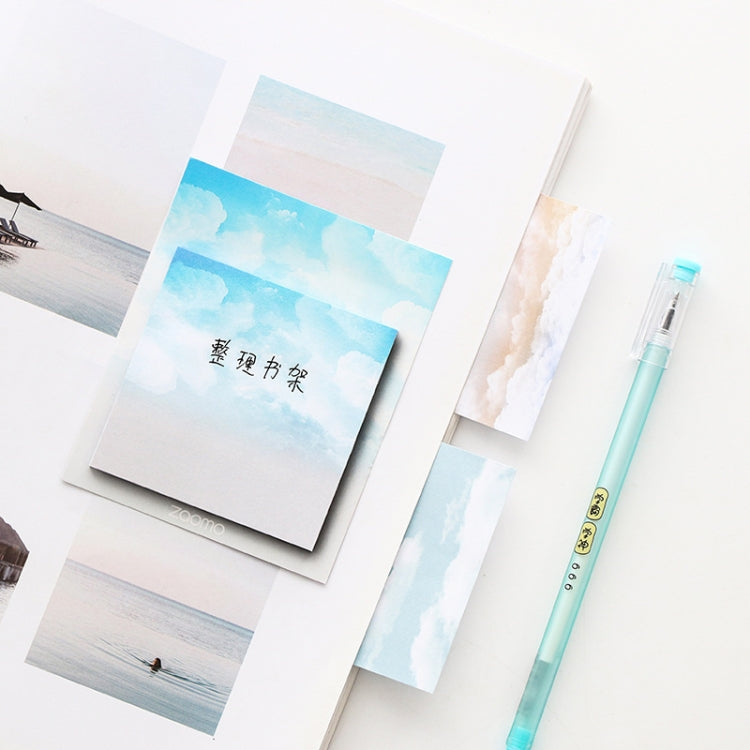 5 PCS Weather Series Cute Memo Pad Sticky Notes Bookmark