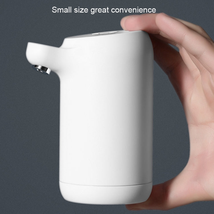 Automatic Electric Water Pump Button Dispenser USB Charging Gallon Bottle Drinking Press Water Pumping Device, Color:White