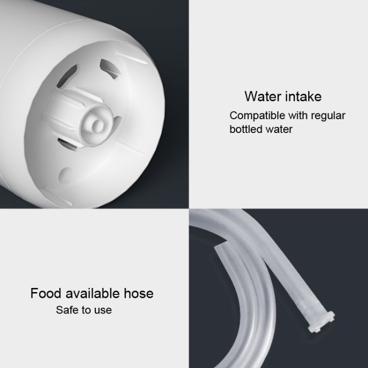 Automatic Electric Water Pump Button Dispenser USB Charging Gallon Bottle Drinking Press Water Pumping Device, Color:White