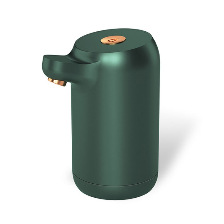 Automatic Electric Water Pump Button Dispenser USB Charging Gallon Bottle Drinking Press Water Pumping Device, Color:Green