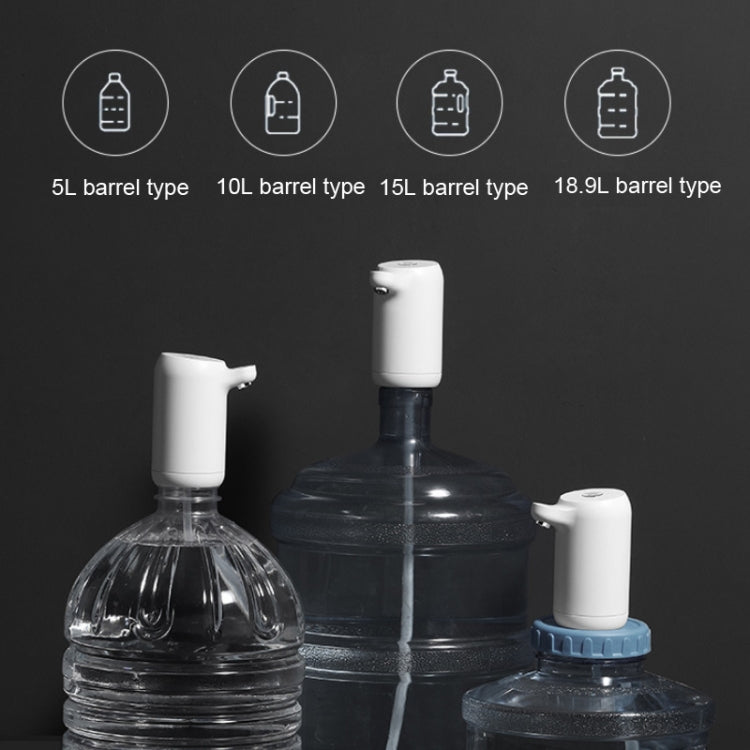 Automatic Electric Water Pump Button Dispenser USB Charging Gallon Bottle Drinking Press Water Pumping Device, Color:Gold
