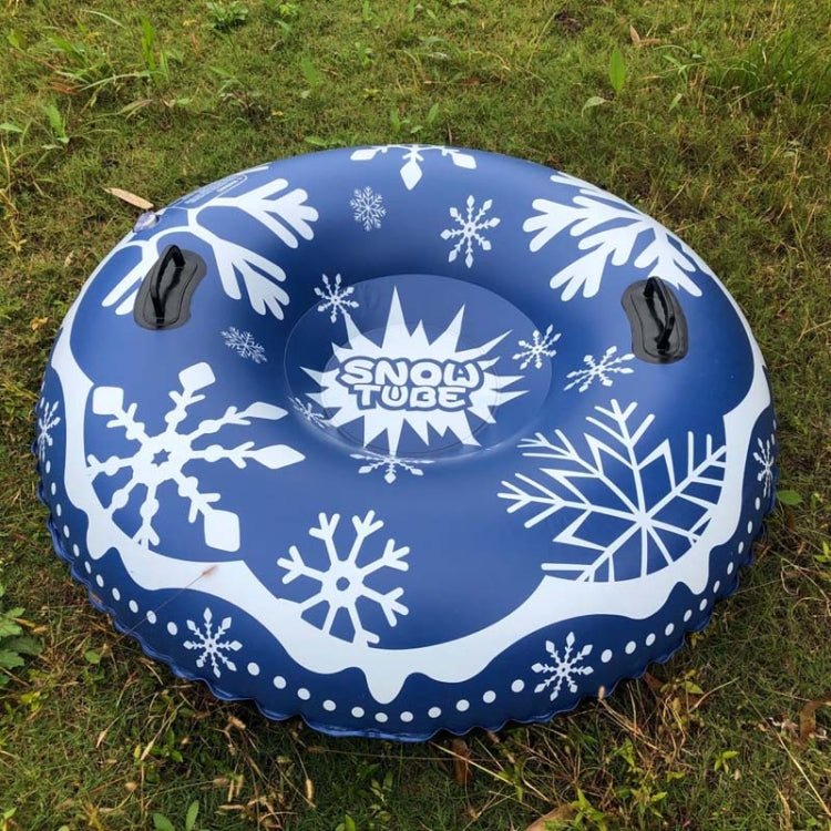 120cm Snowflake PatternInflatable Ski Ring PVC Snow Toy Sled Ring