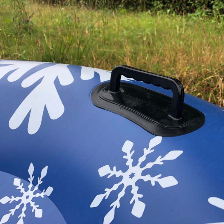 120cm Snowflake PatternInflatable Ski Ring PVC Snow Toy Sled Ring