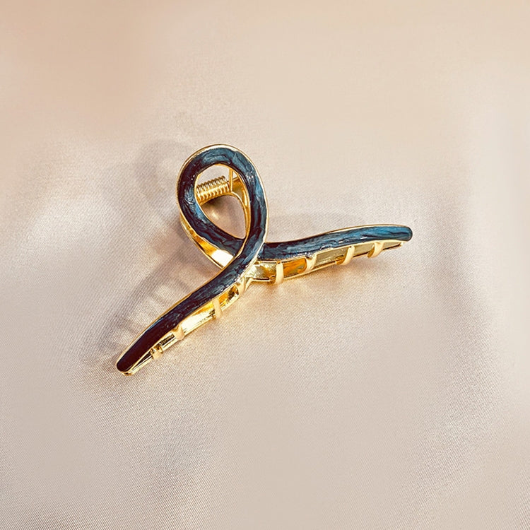 2 PCS Retro Cross Geometric Wild Hollow Hair Ornament Metal Hair Clip
