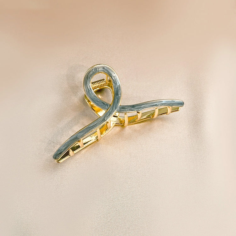 2 PCS Retro Cross Geometric Wild Hollow Hair Ornament Metal Hair Clip