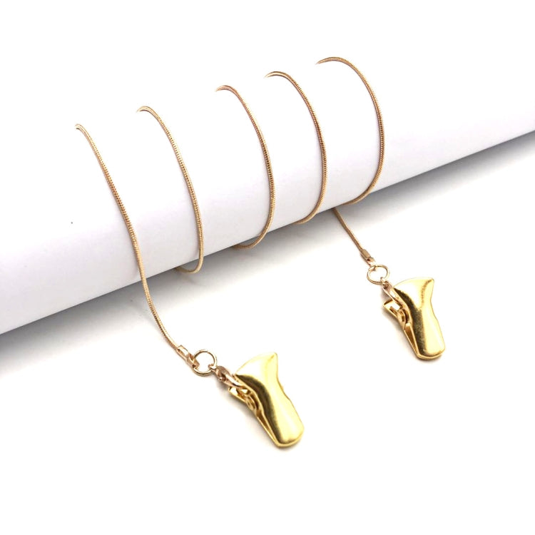 4 PCS Clip Style Mask Lanyard Chain Glasses Anti-Lost Decorative Rope, Style:Round Snake Chain