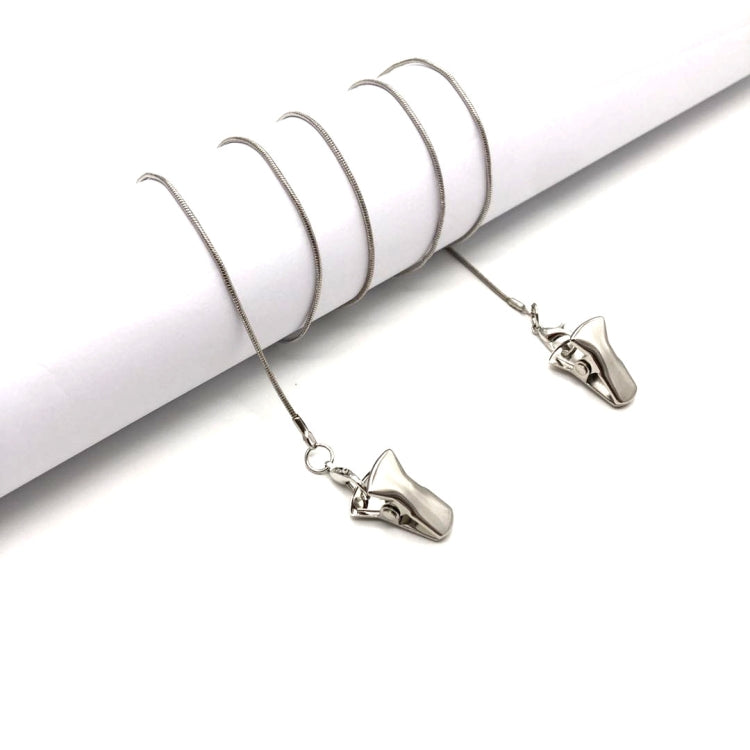 4 PCS Clip Style Mask Lanyard Chain Glasses Anti-Lost Decorative Rope, Style:Round Snake Chain