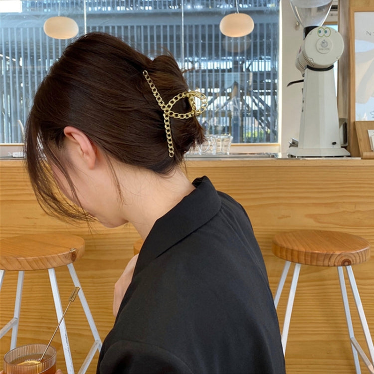 2 PCS All-Match Plate Hairpin Hair Accessories Random Color Delivery, Style:Hollow