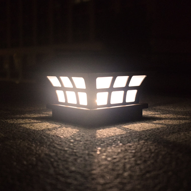 Solar Coffee Column Head Lamp Outdoor Waterproof Decorative Wall Lamp