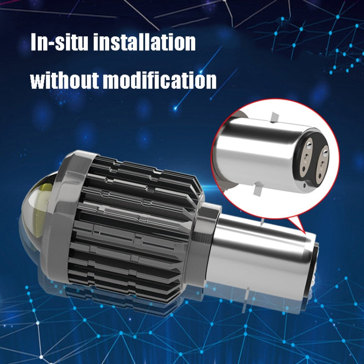 2 PCS CS-547 DC12-80V/900-1000LM/12W Motorcycle LED Headlight Far And Near Beam Spotlight Lens Fisheye Car Light