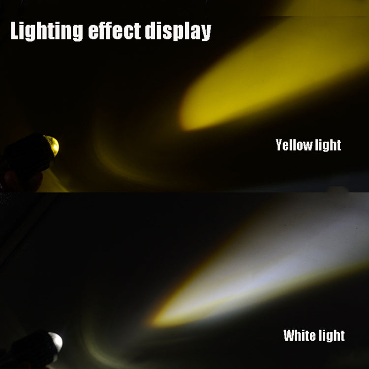 2 PCS CS-547F1 DC12-80V/900-1000LM/12W Motorcycle LED Headlight Far And Near Beam Spotlight Three Claw With Lens Fisheye Car Light