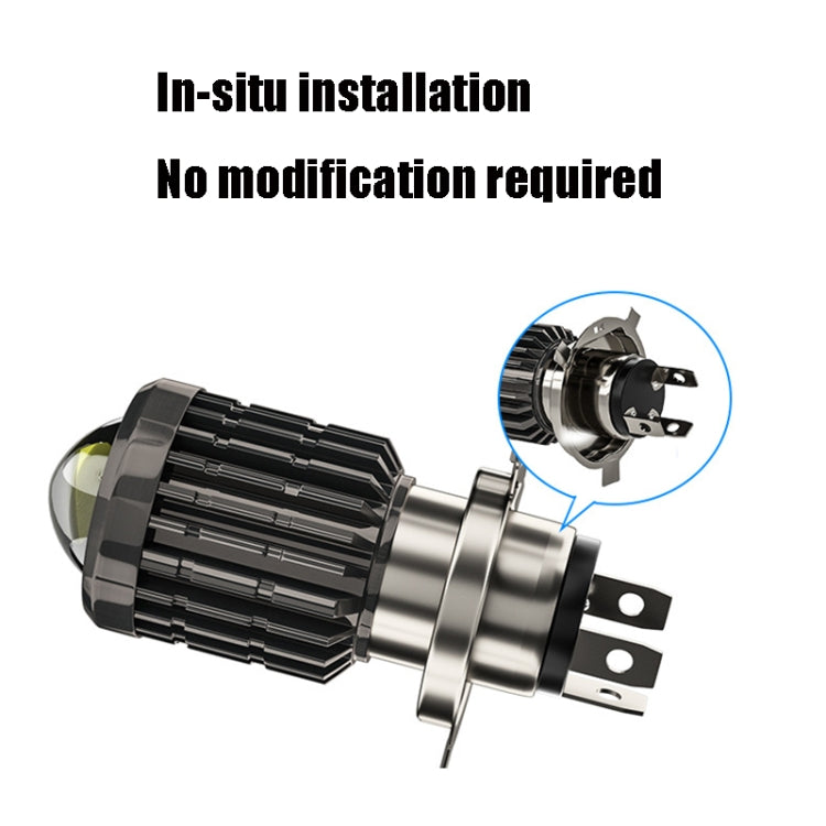 2 PCS CS-547F1 DC12-80V/900-1000LM/12W Motorcycle LED Headlight Far And Near Beam Spotlight Three Claw With Lens Fisheye Car Light