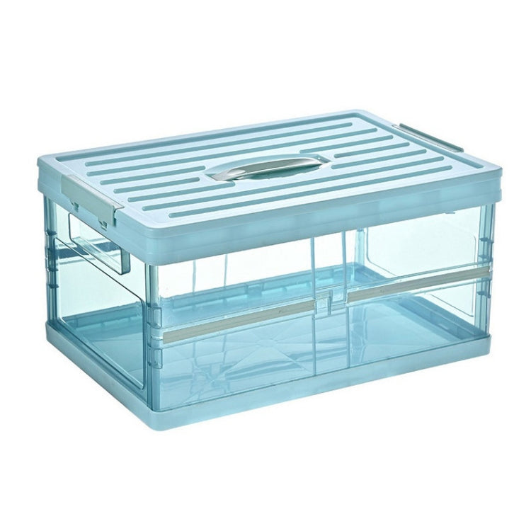 Plastic Simple Transparent Folding Storage Box With Lid Car Storage Box