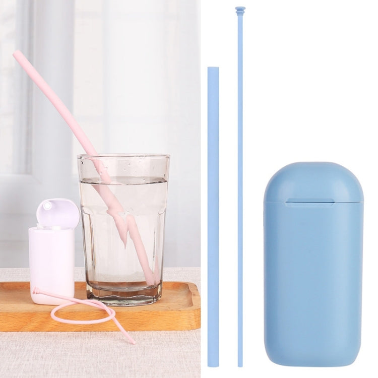 3 PCS Portable Foldable Collapsible Reusable Silicone Drinking Straw Outdoor Household Drinking Tool, Straw Size: 230x8mm, Sytle:Straight Straw