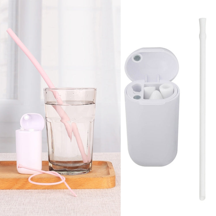 3 PCS Portable Foldable Collapsible Reusable Silicone Drinking Straw Outdoor Household Drinking Tool, Straw Size: 230x8mm, Sytle:Section Node Straw