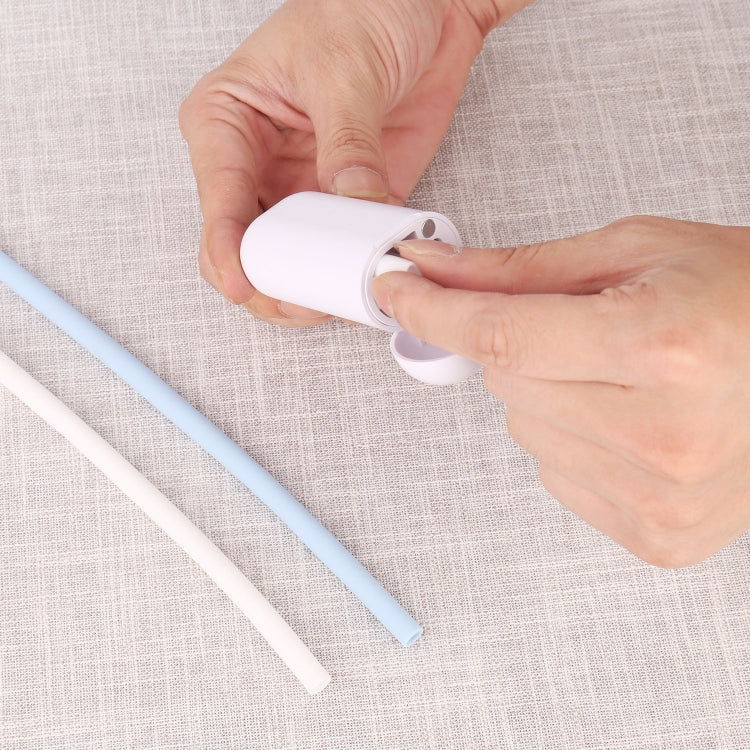 3 PCS Portable Foldable Collapsible Reusable Silicone Drinking Straw Outdoor Household Drinking Tool, Straw Size: 230x8mm, Sytle:Section Node Straw