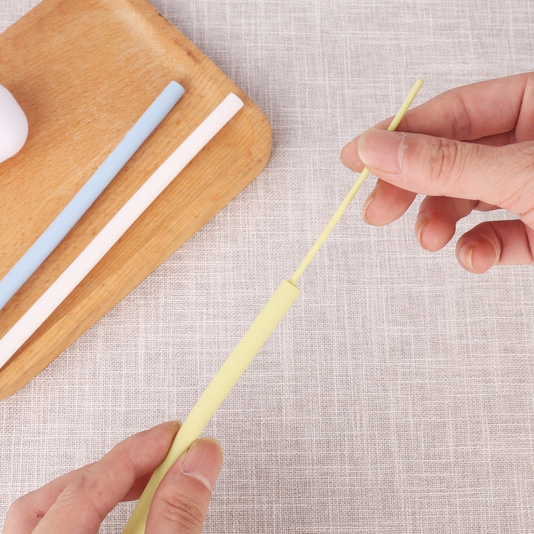 3 PCS Portable Foldable Collapsible Reusable Silicone Drinking Straw Outdoor Household Drinking Tool, Straw Size: 230x8mm, Sytle:Section Node Straw