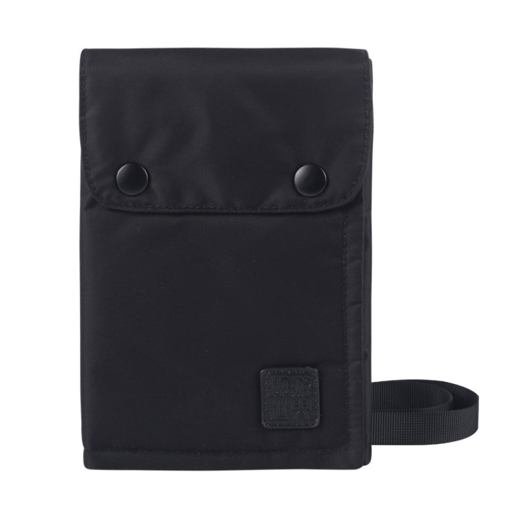 Antimagnetic RFID Hanging Neck Nylon Passport Bag Waterproof Storage Change Mobile Phone Bag