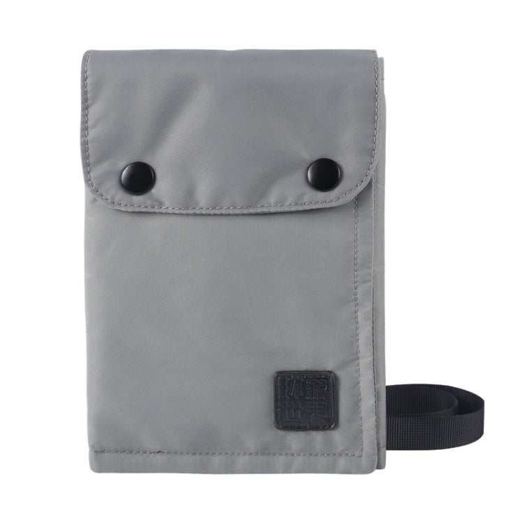 Antimagnetic RFID Hanging Neck Nylon Passport Bag Waterproof Storage Change Mobile Phone Bag