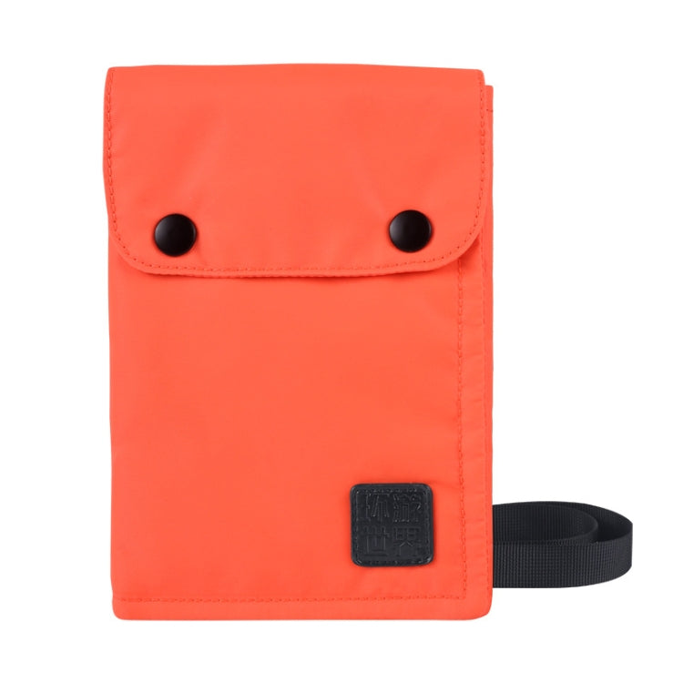 Antimagnetic RFID Hanging Neck Nylon Passport Bag Waterproof Storage Change Mobile Phone Bag