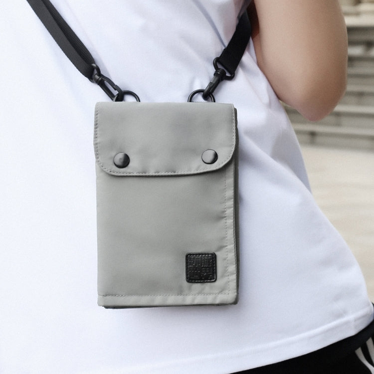 Antimagnetic RFID Hanging Neck Nylon Passport Bag Waterproof Storage Change Mobile Phone Bag