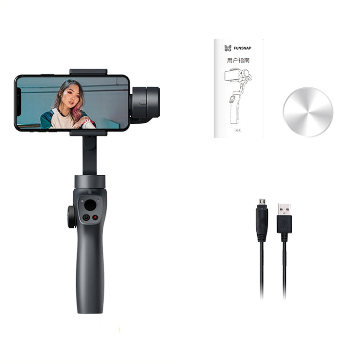 Smart Face Tracking Vibrato Live Broadcast Anti-Shake Selfie Stick Handheld Gimbal Three-Axis Stabilizer, Style:Standard