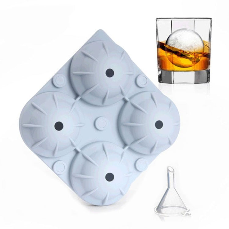 2 PCS Silicone 4-Hole Ice Ball Mold  Ice Tray