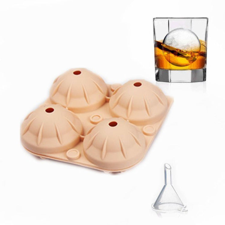 2 PCS Silicone 4-Hole Ice Ball Mold  Ice Tray