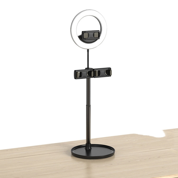 Lazy Desktop Mobile Phone Tablet Universal Non-Slip Telescopic Multi-Camera Live Stand, Style:Z2+Q6 Fill Light