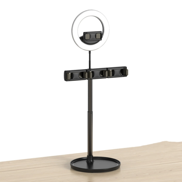 Lazy Desktop Mobile Phone Tablet Universal Non-Slip Telescopic Multi-Camera Live Stand, Style:Z3+Q6 Fill Light