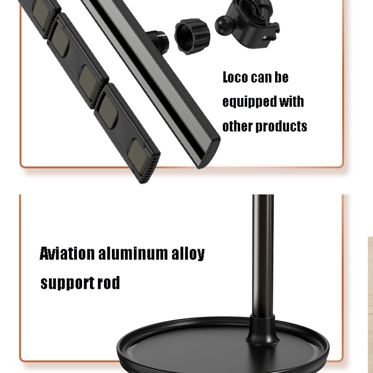 Lazy Desktop Mobile Phone Tablet Universal Non-Slip Telescopic Multi-Camera Live Stand, Style:Z3+Q6+C2 Five-position Fill Light