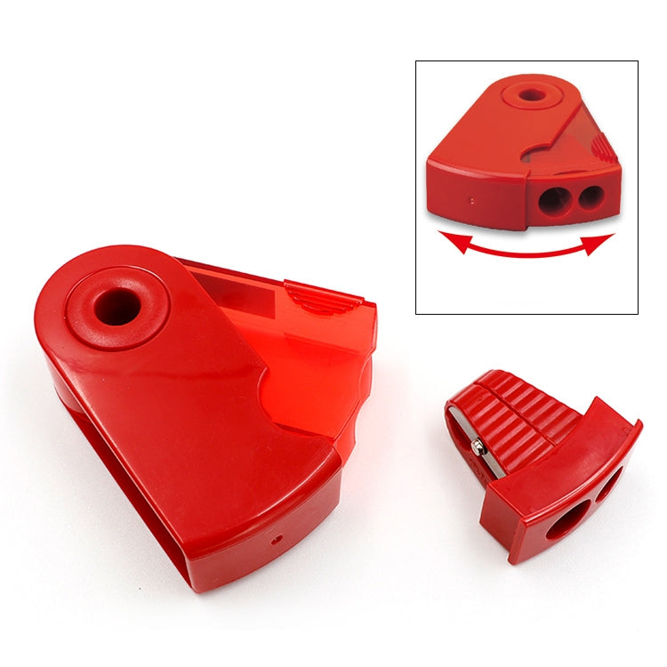 2 PCS Manual Push Pull Pencil Sharpener Single Hole Double Hole Multi-functional Office Stationery