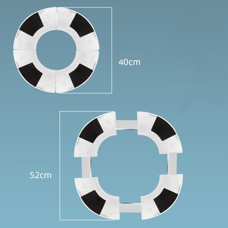 Round Air Conditioner Base Stainless Steel Stretchable Heightening Bracket, Specification:4-Legs Highten 15cm