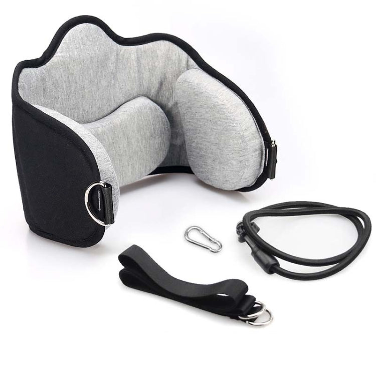 3 in 1 Neck Hammock Neck Stretcher, Hammock + Eye Mask + Drawstring Pocket, Specification:Upgrade Light Gray