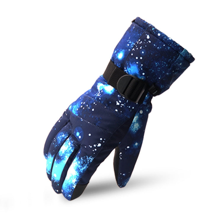 Touch Screen Skiing Gloves Thickened Anti-Skid Waterproof Velvet Gloves Windproof Warm Motorcycle Riding Gloves, Size: M