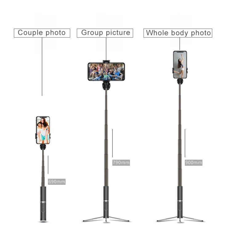 H1 Wireless Mobile Phone Selfie Stick Concealed Tripod Telescopic Live Stand